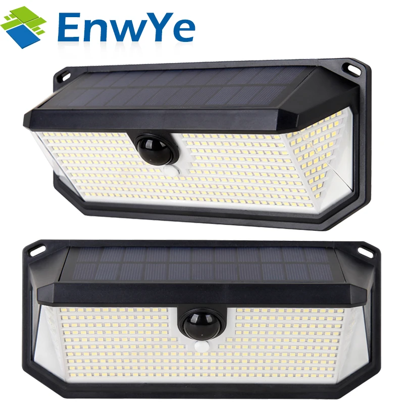 LED Solar Light Outdoor Solar Lamp Powered Sunlight IP65 PIR Motion Sensor Street Light for Garden Decoration