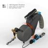 Rotation Pet Rope with Light for 2 Dogs Walking Dual Dog Rope Leash Retractable Adjustable Double Pet Traction Rope Belt 2