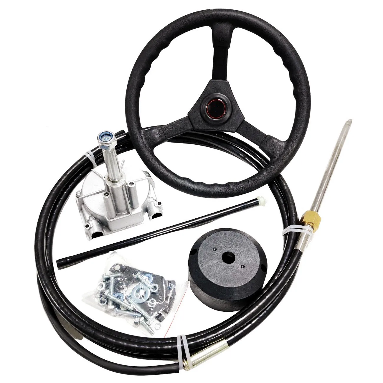 Outboard Steering Cable Kit 15 Foot Boat Steering Control Cables Boat