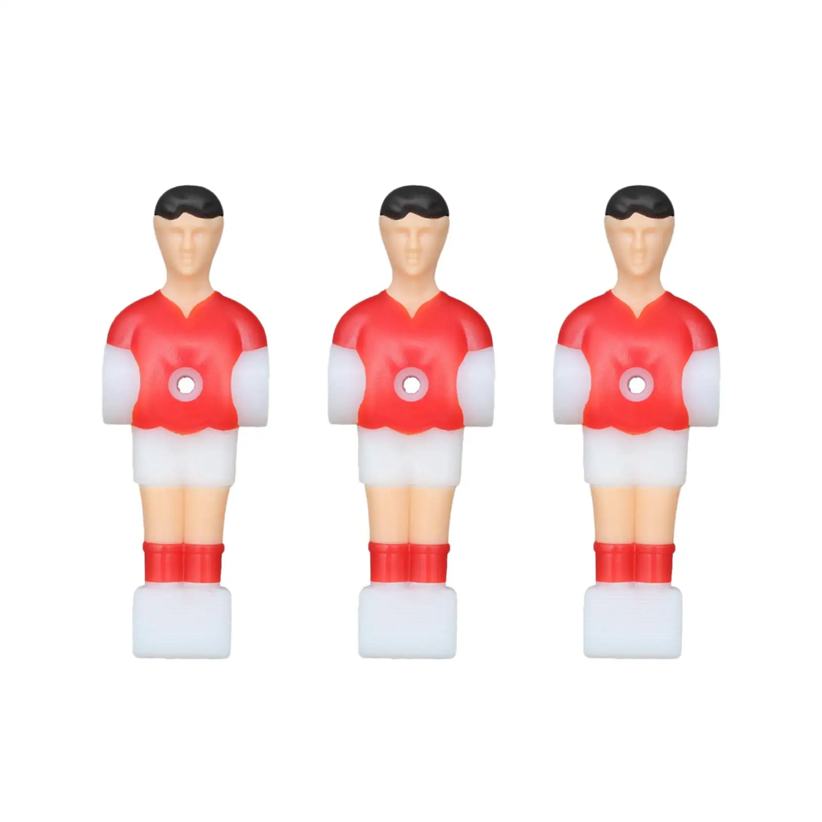 3Pcs Soccer Table Men Player Football Players Figures Table Player Foosball Men Replacement Set for Adult Kids Sports Party