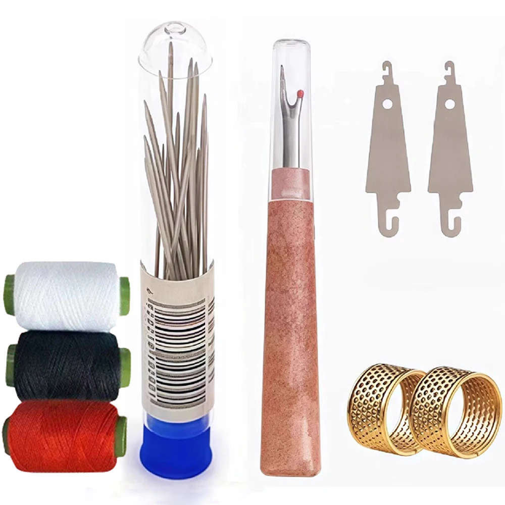 34Pcs Big Eye Sewing Needles Set Hand Needles for Clothes Quilting Embroidery Easy Thread Needle Kit Case Elderly Crafting