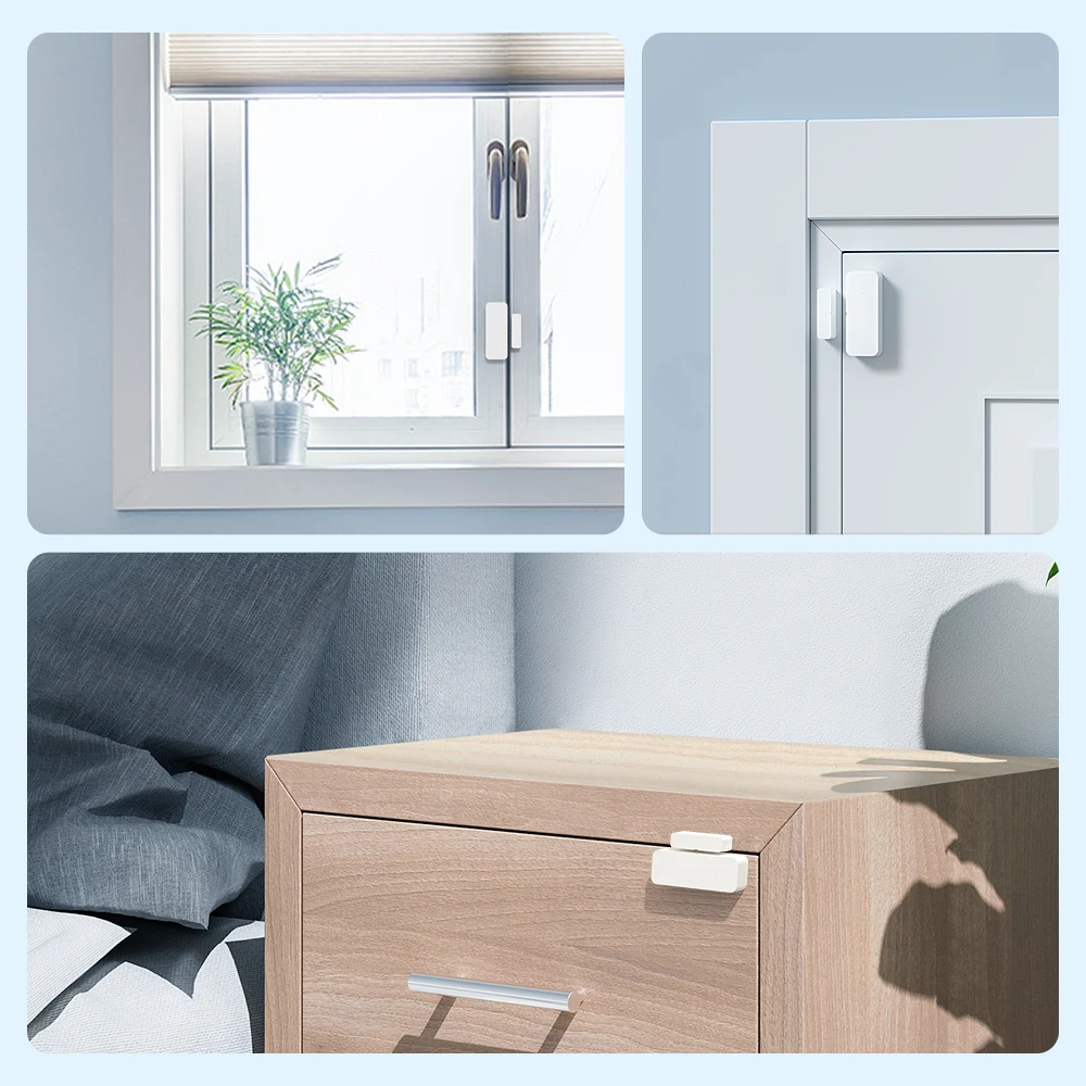 AVATTO Tuya WiFi Door Sensor Window Entry Sensor Security Burglar Magnetic Senso