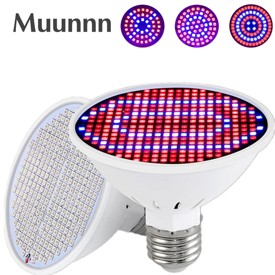 LED E27 Grow Light Full Spectrum for Indoor Hydroponics Plant Bulb