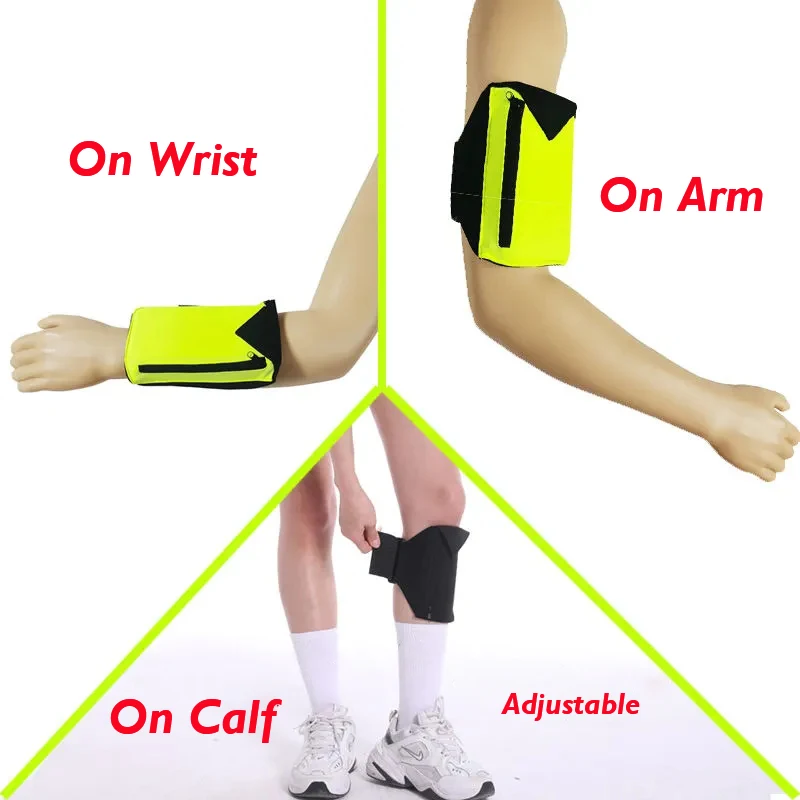 Men Women Running Sport Invisible Phone Storage Pouch Leg Bag Travel Money Belt Safe Card Money Id Passport Wallet Hide Bag 5