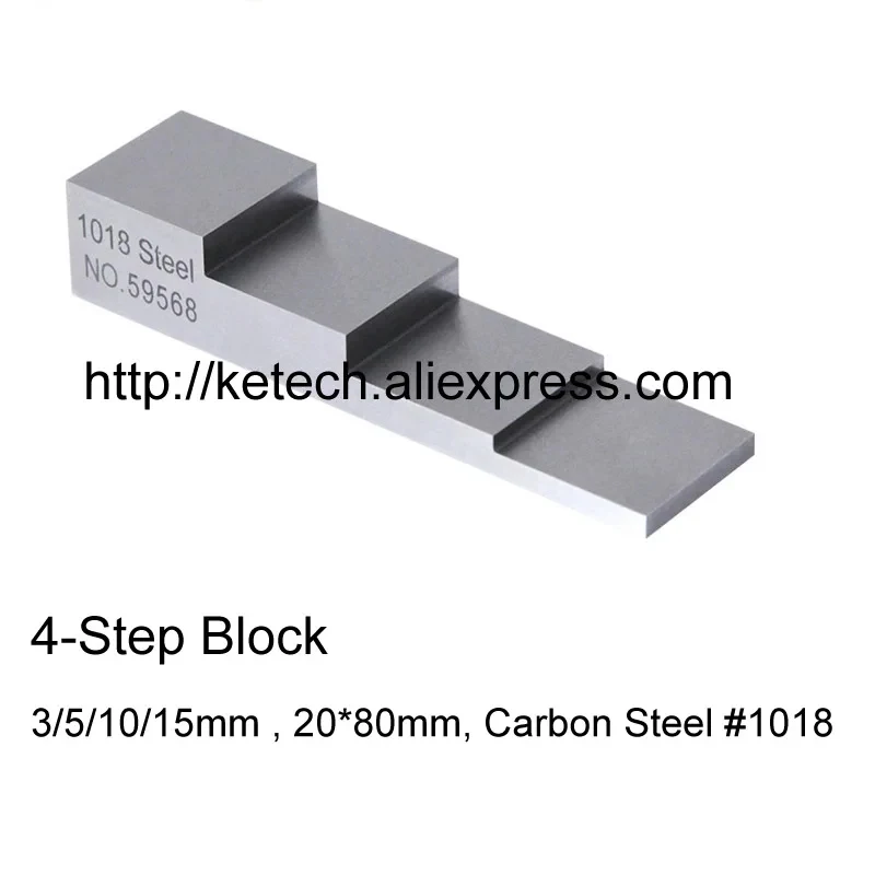 Ultrasonic Thickness Gauge Calibration Blocks 4-Step
