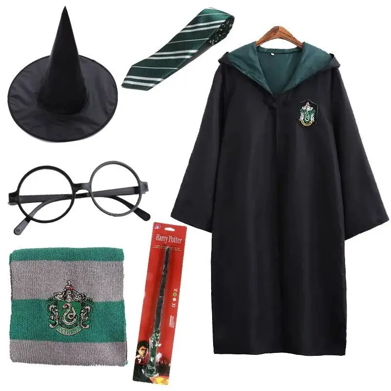 Costume Cosplay Harry Potter pour enfants, robe magique, cape