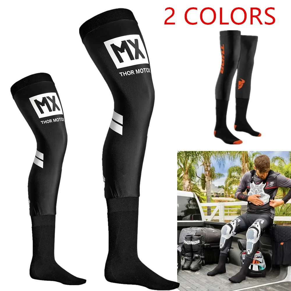 Motorcycle Knee Brace Compression Knee Brace enduro Sock Top Motocross Socks ATV MX Knee Protection Sport moto sock