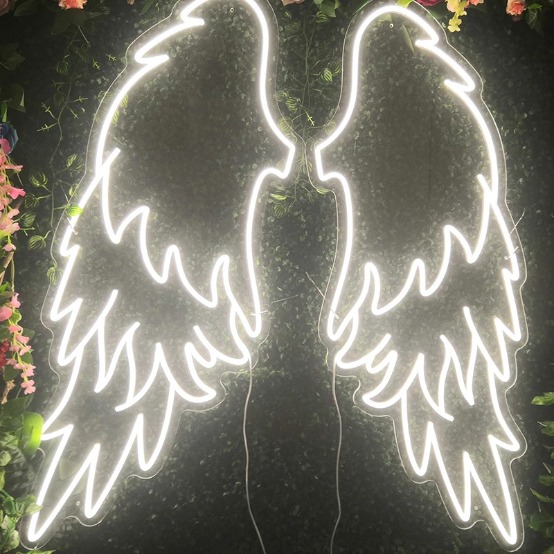 

Angel Wing Neon Sign Custom Wall Decor Led Light Signs for Bedroom Home Party Decoration Neon Bar Salon Decor Business LED Art