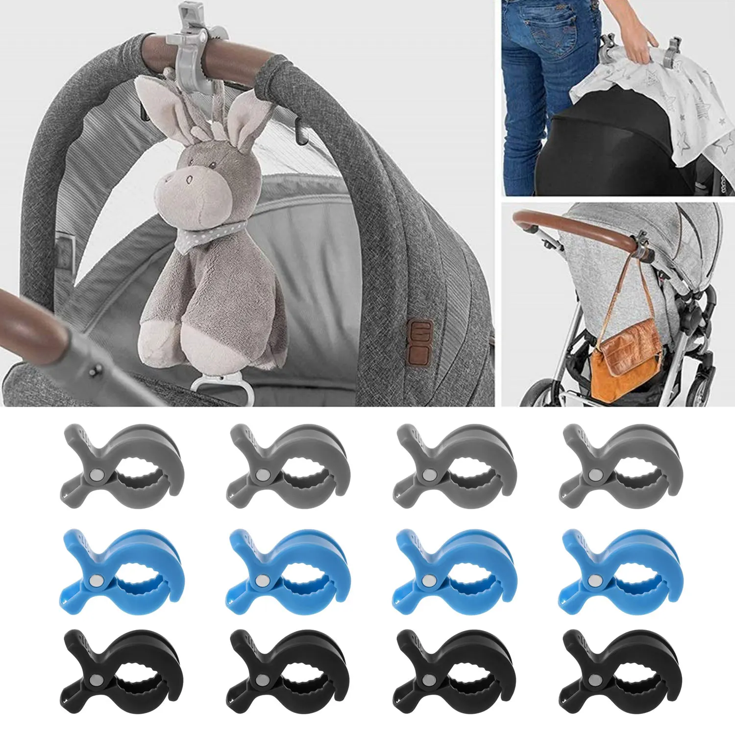 4 шт. Пластиковые Детские коляски колышки зажимы для автомобильных чехлов для сидений игрушки одеяло шапки перчатки разрывная ткань