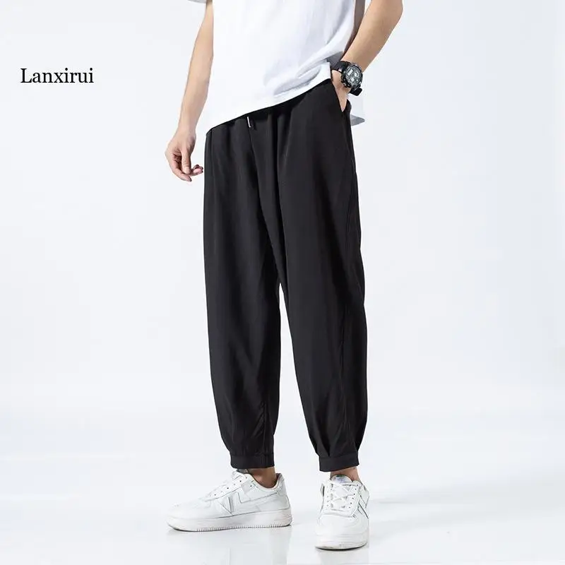 

Мужские спортивные брюки мужские штаны для бега, новинка весны 2022, уличная одежда, модные летние повседневные мужские брюки до щиколотки для фитнеса