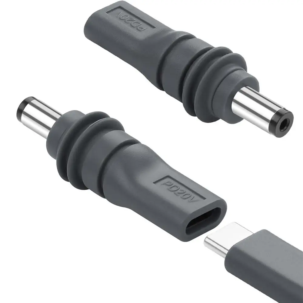 Power Adapter C to DC/D to D Power Adapter For Starlink Mini PD100W USB C Female DC5521 Male Connector Charge Barrel Jack Power Adapter
