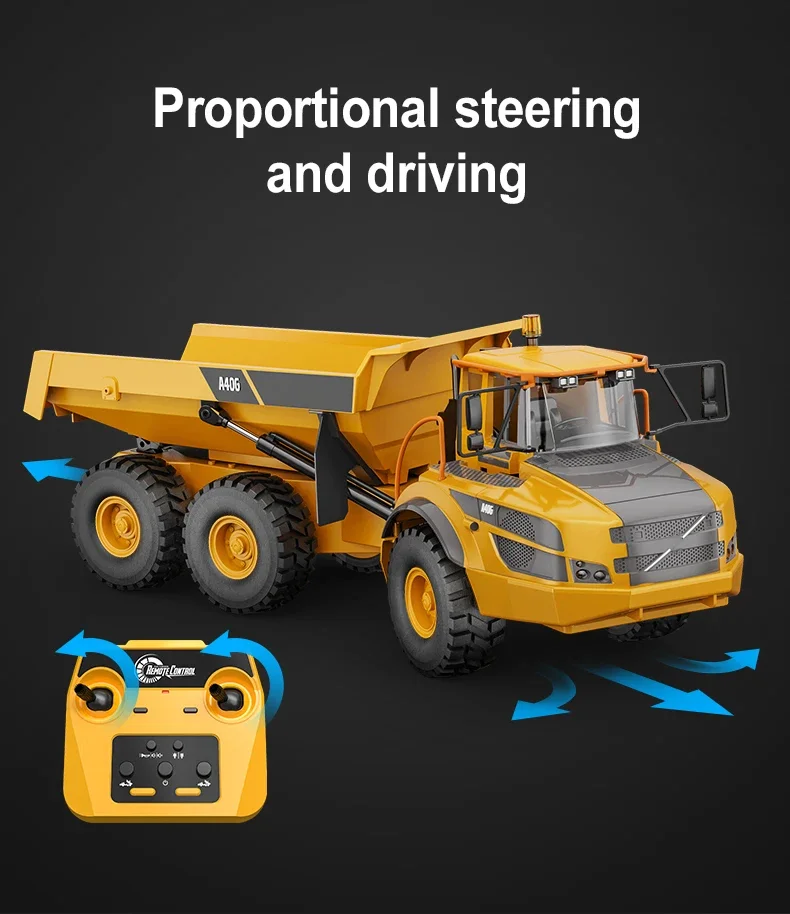 Double E E591 A40G Large Rc Truck 1:20 4WD Rc Dumper Cars Trucks