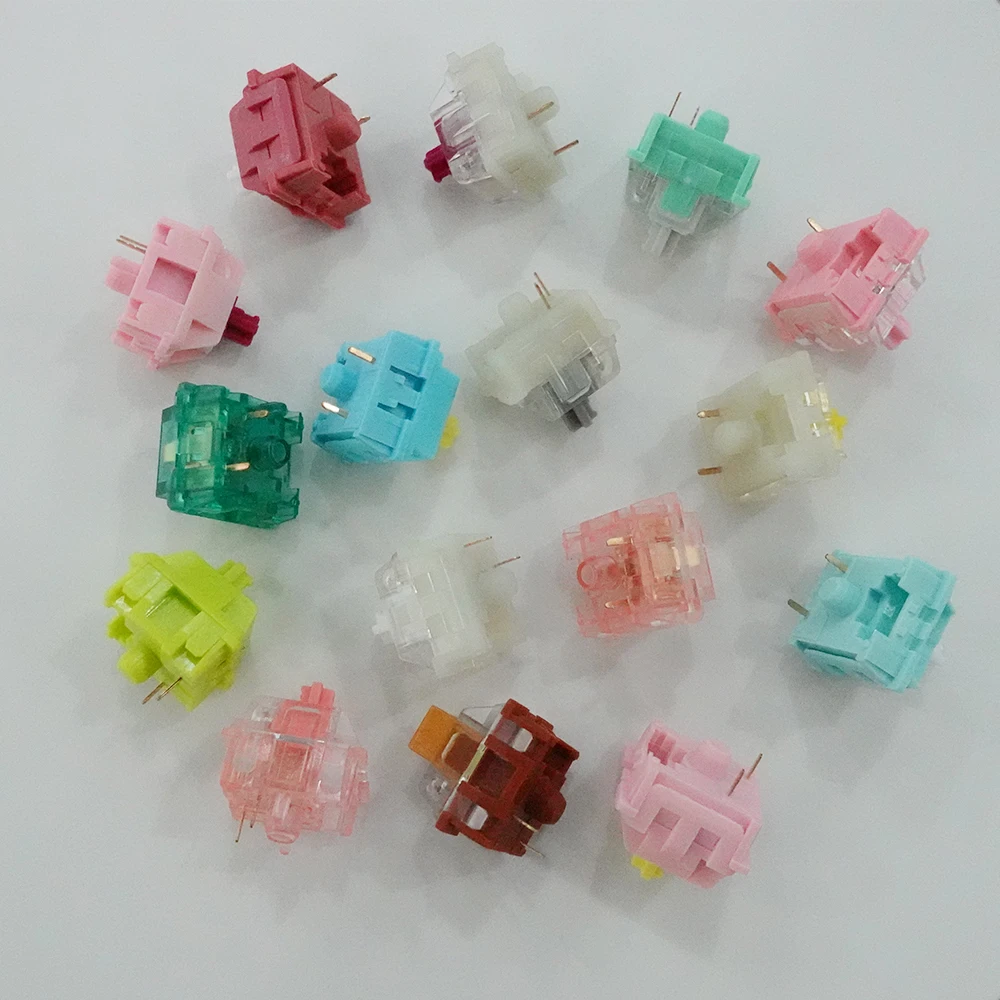 Ktt Switch Linear Tátil Ktt Kang Branco v3 Santo Panda Mar Sal Limão Mints Rosa Querida Interruptor para Interruptores de Teclado Mecânicos