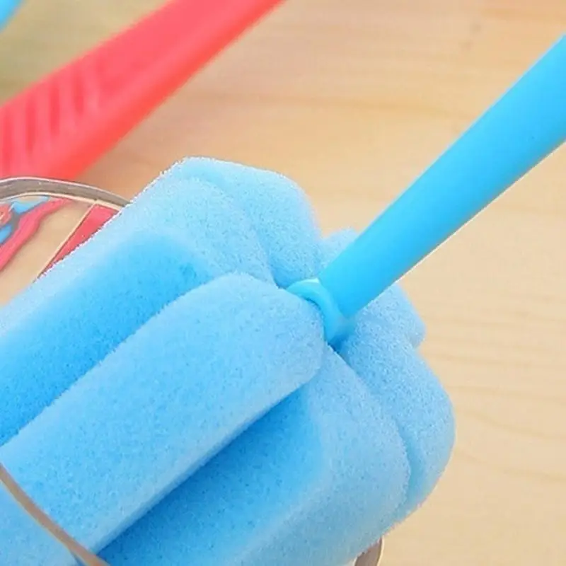 Kitchen Cleaning Tool Sponge Brush 2 Pcs For Wineglass Bottle Coffe Tea Glass Cup