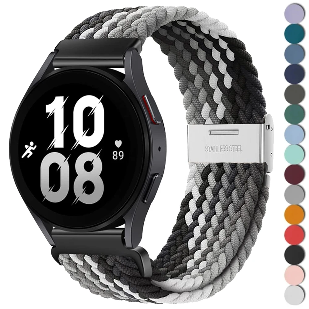 Braided Elastic Bracelet 20mm/22mm Smartwatch Band Strap
