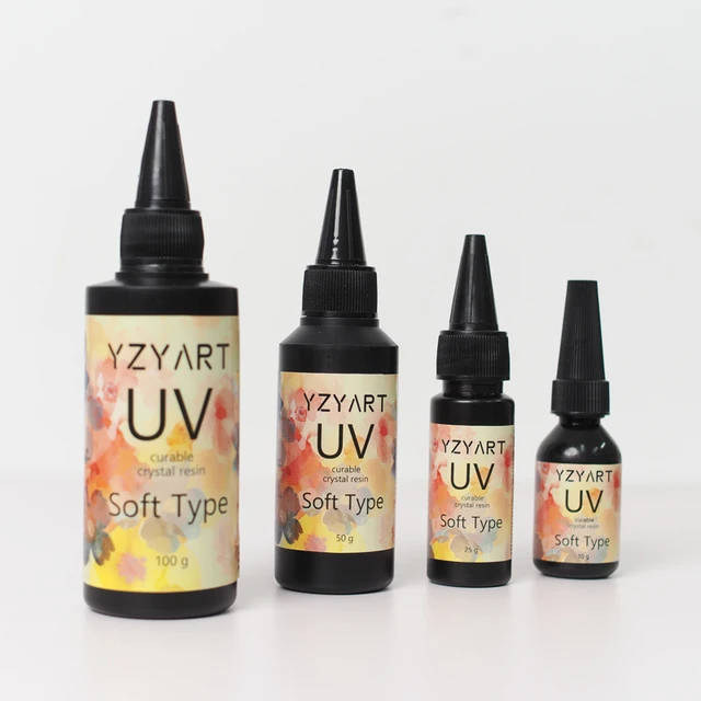 Kit Résine UV 10pcs + Lampe UV - Durcissement Rapide Pour Bijoux DIY, Artisanat Et Créations