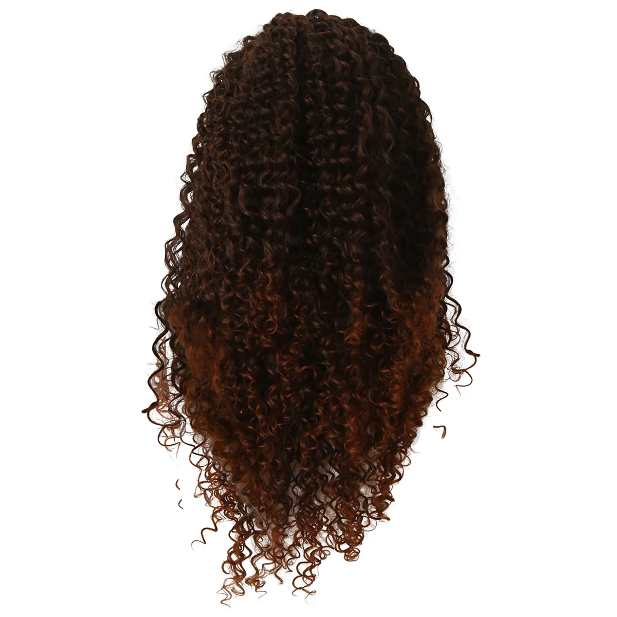 

Европейские и американские женские 16-дюймовые кудрявые волосы из химического волокна, маленькая поверхность, искусственные коричневые женские парики на сетке спереди