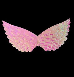 Fairy Angel Rainbow Wings Costume for Kids - Party & Festival Cosplay Accessories (Pink)