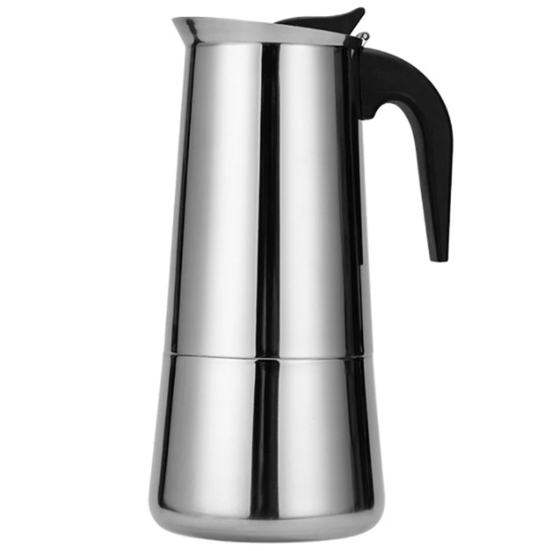 

AT69 -Steel Coffee Pot Italian Moka Pot Espresso Coffee Maker Pot Cafe Percolator Tools For Latte Maker Stovetop Coffee