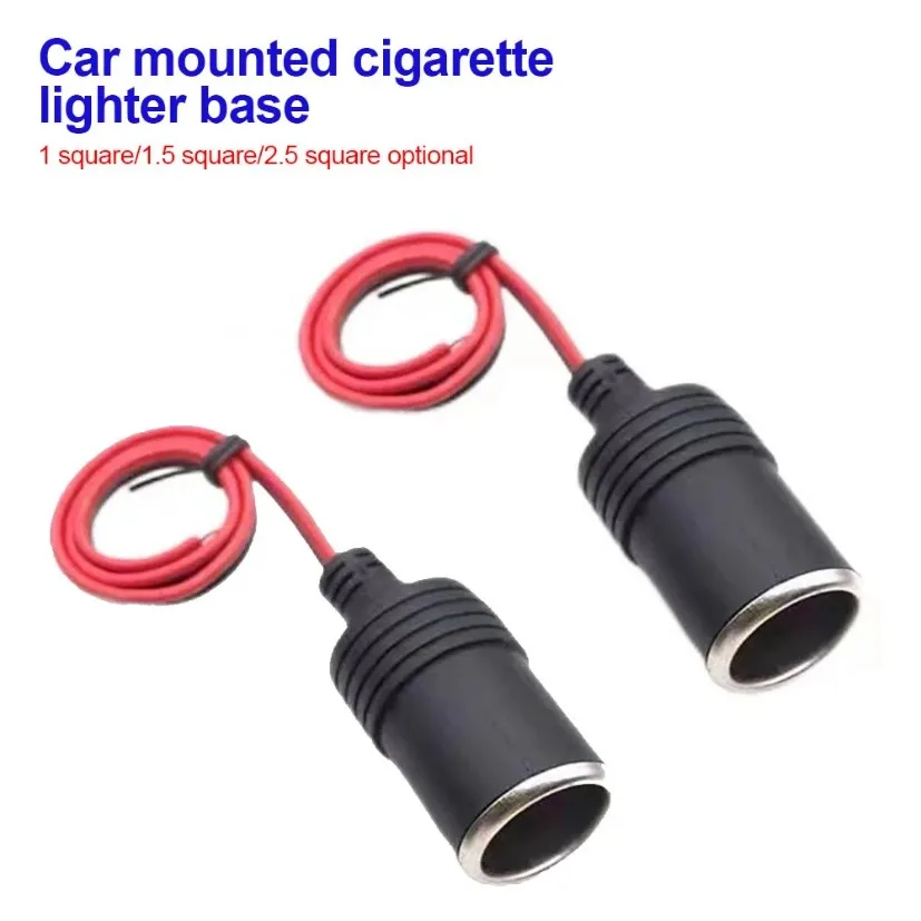 12v 10A/20A Max 200W Car Mounted Cigarette Lighter Charger Female Socket Plug with 30cm Cable Connector Adapter Universal