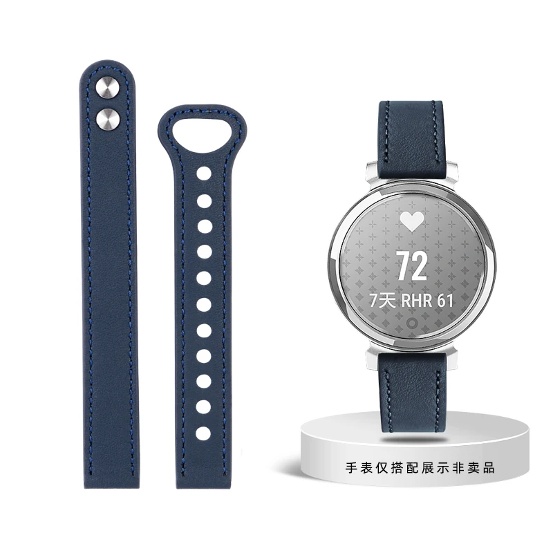 Stylish 14mm Genuine Leather Strap with Fashionable Loop Buckle