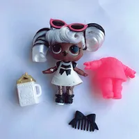 Collection série 5 Hairgoals changement de couleur 8 cm grande soeur cheveux poupées Lols Bhaddie poupée ensemble éclaboussures ensemble enfants jouant jouet cadeau 3