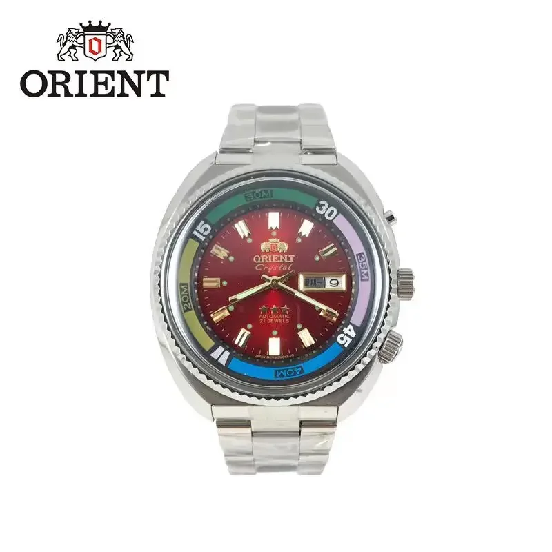 

Men Orient Top Brand Japan Mechanical 46941 46943 Movement Watch 50M Waterproof Famous Mens Watches Seaking Relogio Masculino