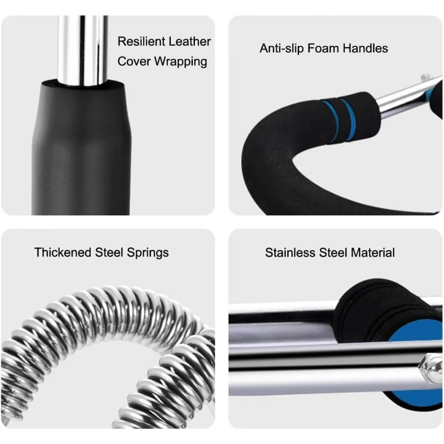 Twister Arm Trainer, Three Tube Resistance Spring System, Adjustable Chest Workout Equipment, Portable Muscle Training for Home