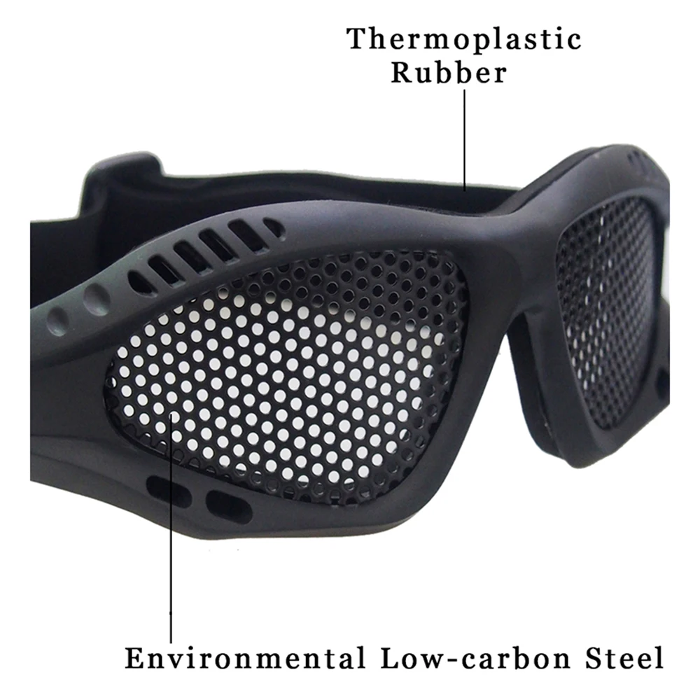 Tactical Airsoft Goggles Eyewear Metal Stencil/PC Lens Impact Resistance for Cycling Paintball Game Protection tactical goggles safety goggles shooting glasses polarized sports glasses polarized glasses polarized goggles uv protection glasses