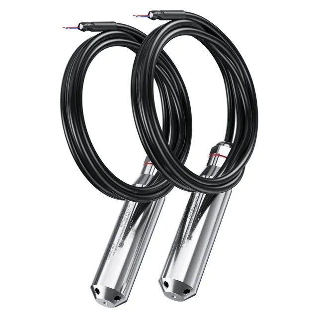 5M 10M 15M 4-20mA แบบบูรณาการเซ็นเซอร์ระดับอุณหภูมิ 50 องศา 304SS Liquid Level เครื่องส่งสัญญาณสําหรับน้ําน้ํามันเชื้อเพลิงดีเซล 4