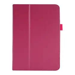 Premium PU Leather Lightweight Folio Folding Stand Case for Tab S10 FE 2025 10.9 (Rose red)