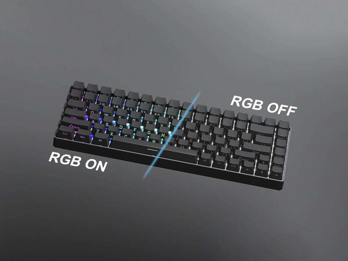 Side-lit Backlit PBT Keycaps, Double Shot Keycaps,