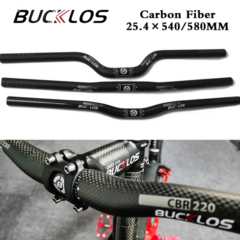 Bucklos Carbon Folding Bike Handlebar 25.4mm Bicycle Handlebar 540mm