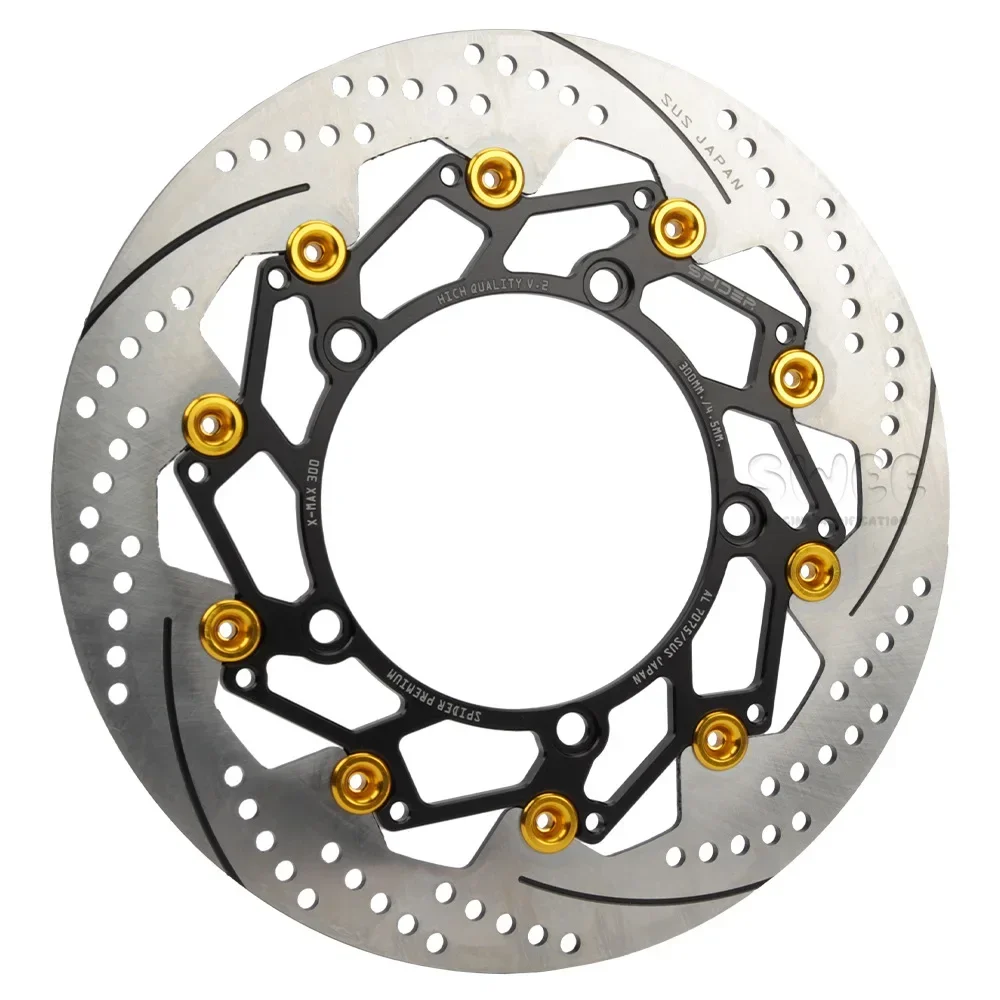 For Yamaha XMAX 300 Front Wheel Modification Floating Disc Brake Radial Caliper Adapter 300MM Floating Disc