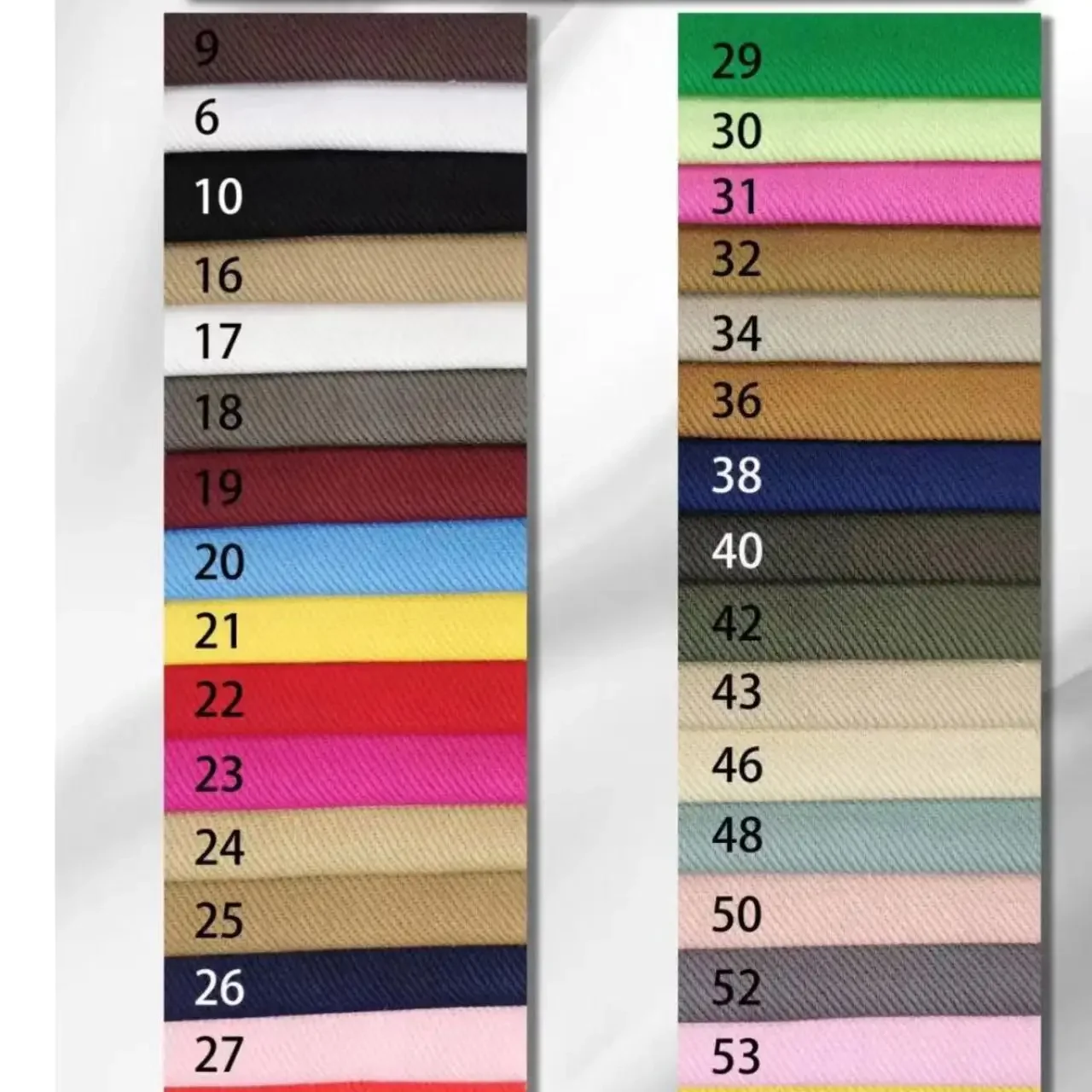 Washed Cotton Denim Fabric Non-Elastic Twill Candy Color for Jackets Pants Skirts Clothes Fabric from Mainland China