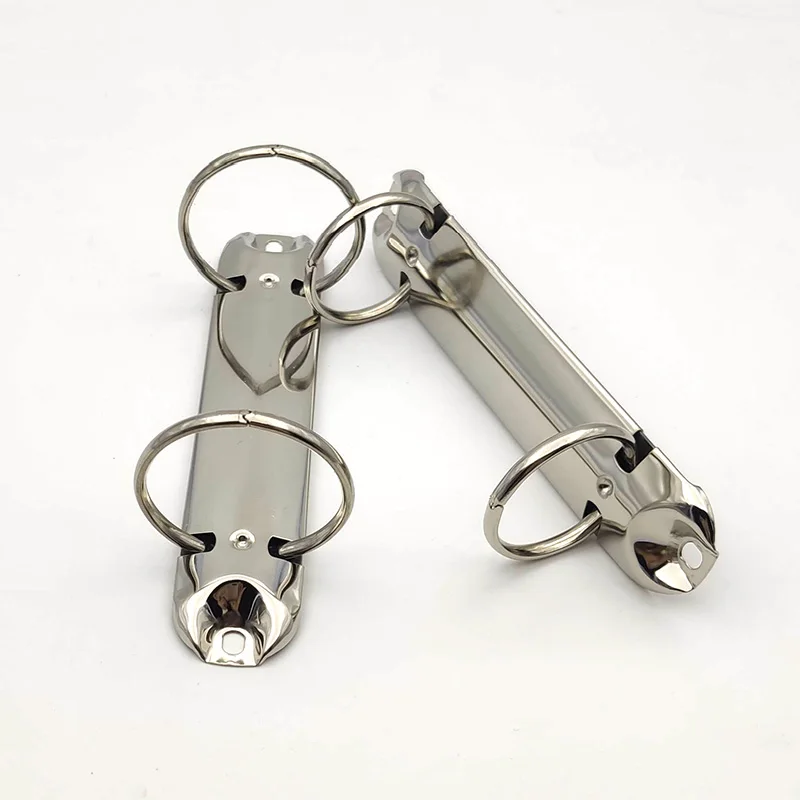 2 Rings Binder Clips O / D Shape 30-38mm Metal Loose-Leaf 2-Hole Spiral File Folder Album Diary Clips Notebook Stationery,metal ring binder,metal binder ring,loose leaf binder clips,binder clip
