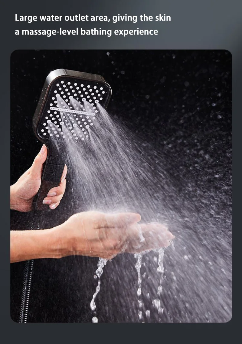 Description Picture 6 of itemLarge Shower Head 7 Modes Adjustable Shower Head High-pressure Water-saving Shower Mixer Nozzles Bathroom Accessories 2024 New
