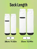 Chaussettes personnalisées avec photo personnalisée, chaussettes amusantes personnalisables avec votre photo, deux tailles disponibles, cadeau unique pour couple 4