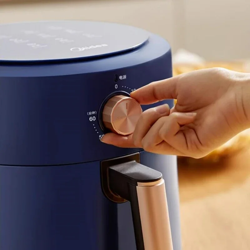 Midea 220V Air Fryer Household 4.7L Multifunctional Non-turning Electric Fryer French Fries Machine Oil-free Fryer 5