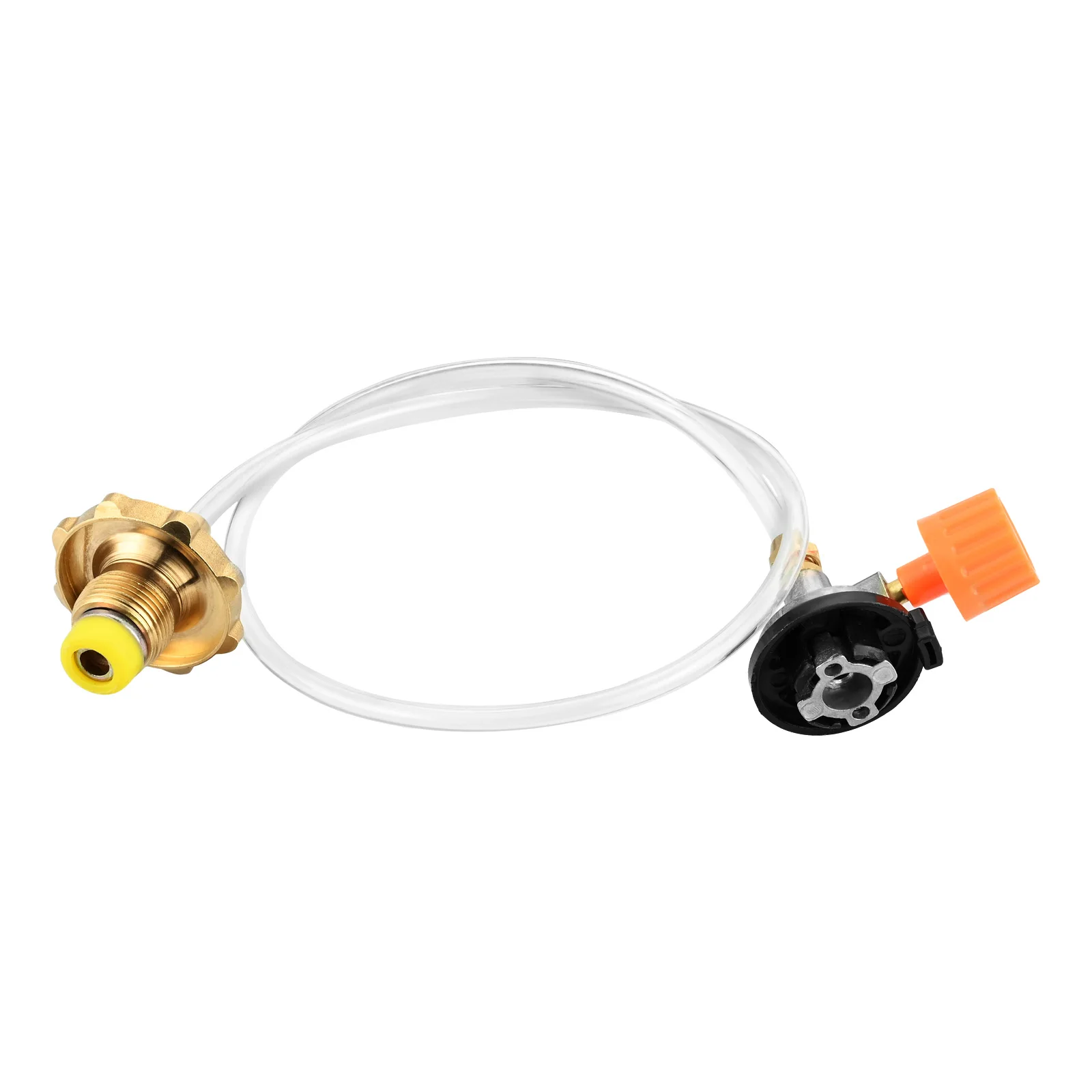 1set Liquefied Gas Connector 60cm Hose CB Can Adapter to connect Gas Tank Inflate CB can Copper Hand Wheel Switch Valve Camping