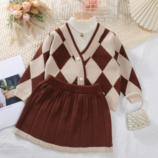 Bear Leader Baby Girls Clothes Set Autumn Winter Cartoon Grape Clothing Set New Kids Knitted Sweet Outfit Children Clothes Suit kids clothing set,girls clothing set
