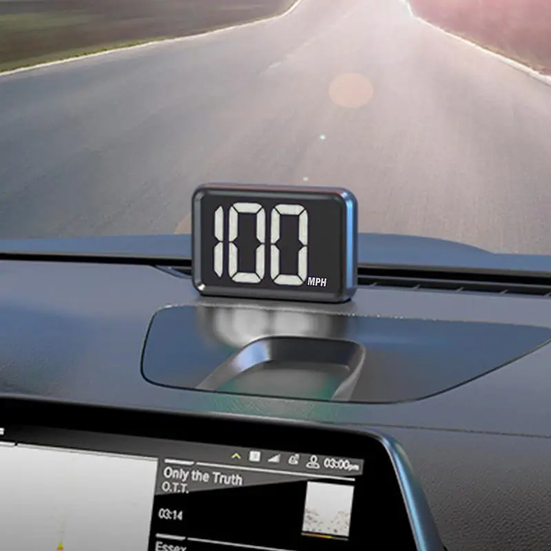 HD 자동차 헤드업 디스플레이, OBD2 GPS 헤드업 디스플레이, 디지털 속도계, 플러그 앤 플레이 미니 디지털 속도계, 자동 대시보드 장식