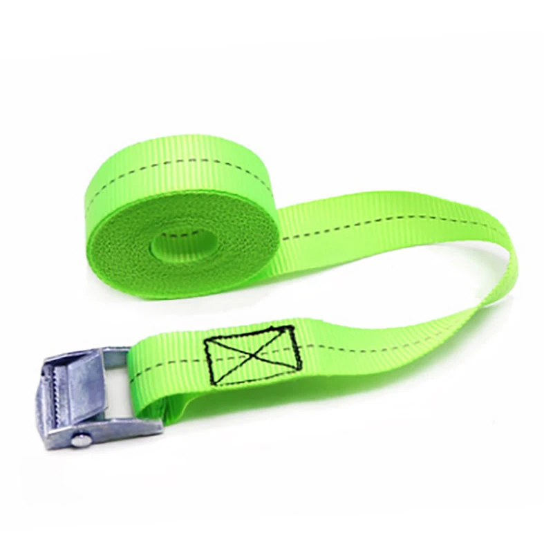motorcycle bike Strong Buckle Tie Down Belt cargo straps With Metal Buckle Tow for Luggage Bag Rope Ratchet Belt cargo straps cargo tie down strap tie down straps lashing strap