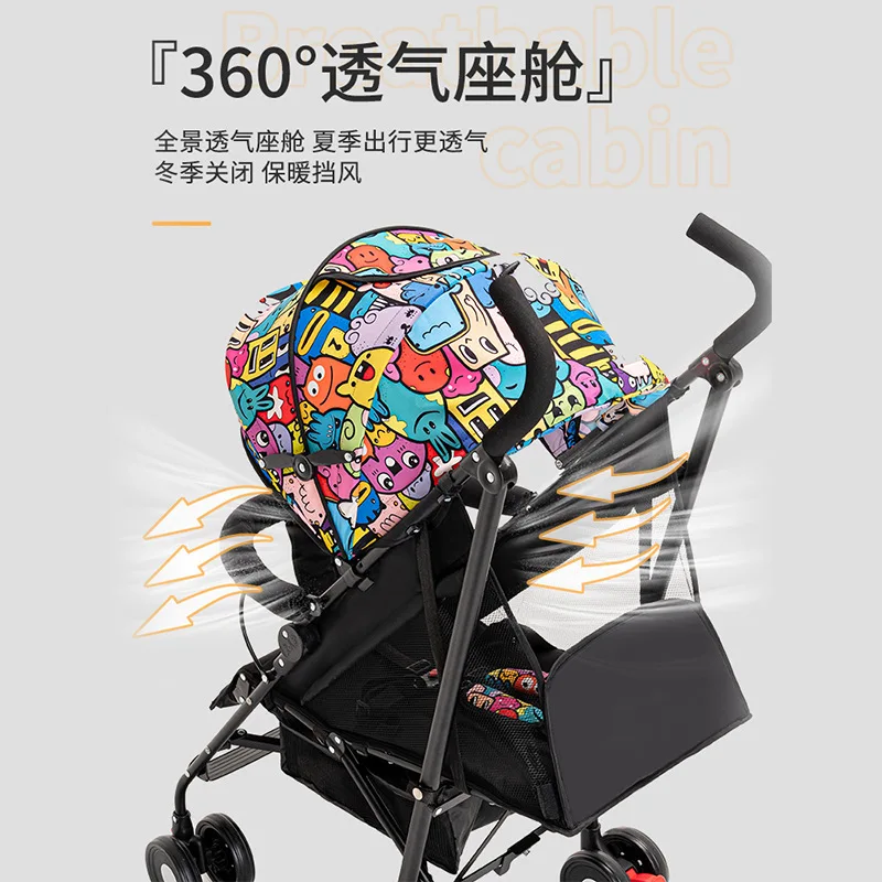 Baby Stroller Can Sit Lightweight Folding Children Baby Stroller Bb Cart