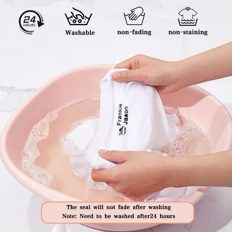 Name Stamps Custom-Made Cartoon Seal Clothes Children Baby Waterproof Hamburge Juices Chips Non-fading Food Personal Non-toxic