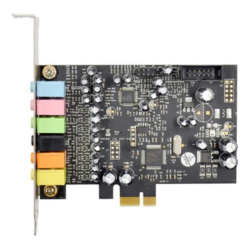 

PCIe 7.1 Channel Sound Card CM8828 + CM9882A with SPDIF Bracket PCIe 7.1CH Analog Digital 3D Stereo Extension Card