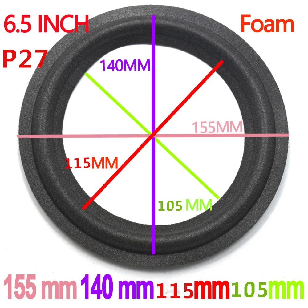 2PCS Speaker Foam Repair 6" INCH Suspension Surround Folding Ring Full Range Woofer Replacement ( 155x140x115x105) | Электроника