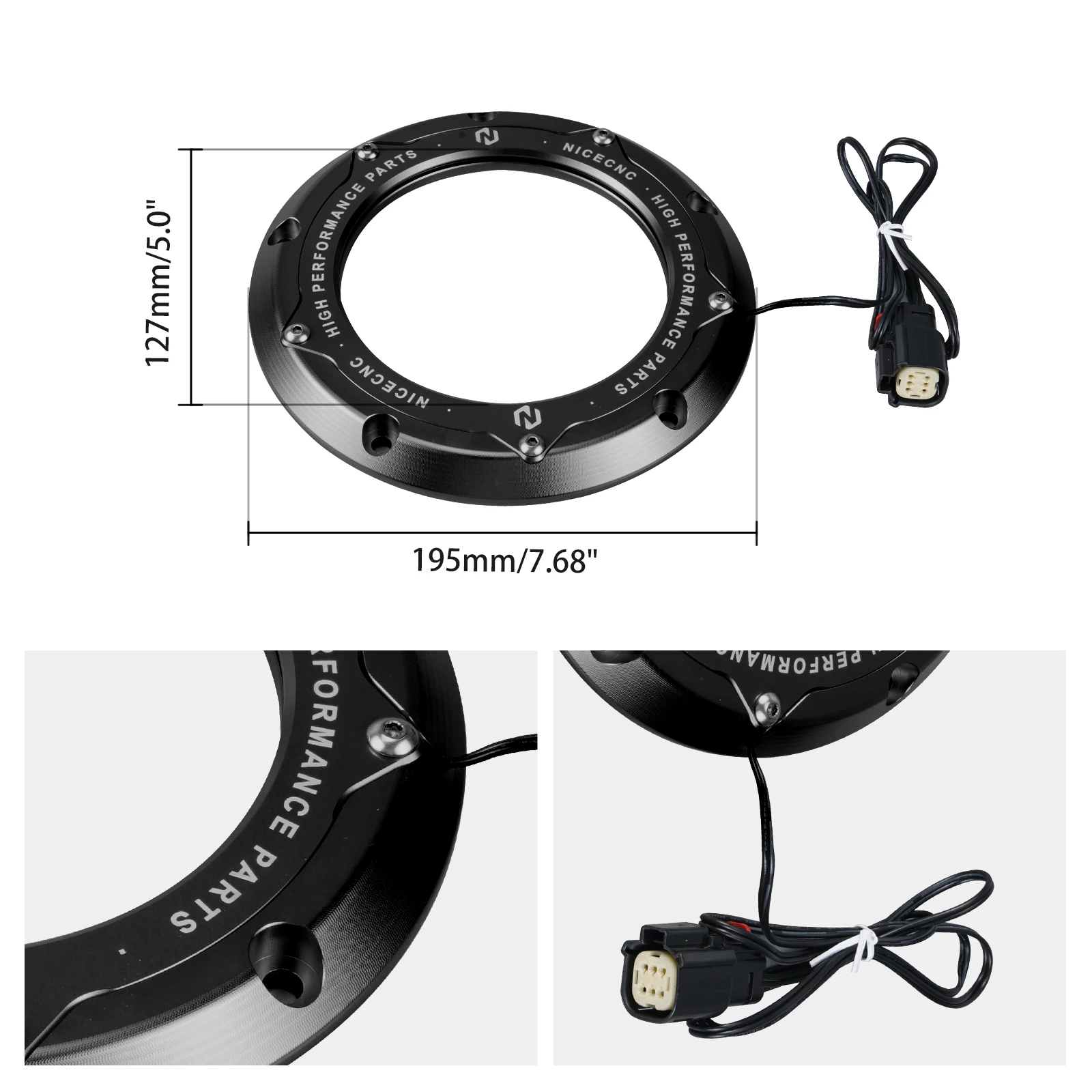 Klare Derby-Abdeckung für Harley Touring Road King FLHR 2017–2024, Electra Glide Standard FLHT 2019–2022, Street Glide FLHX 2016–2023 – Detail 7