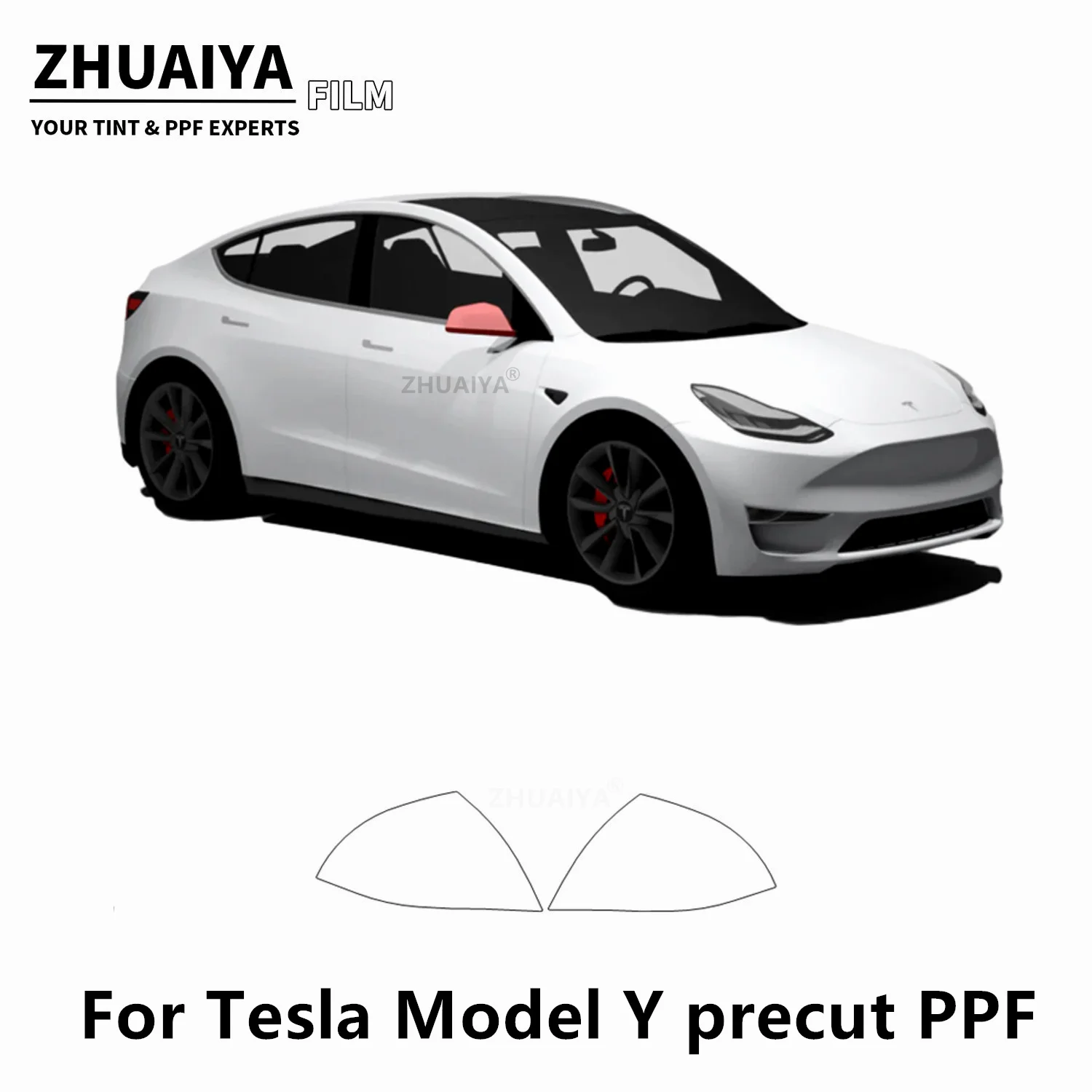 

2020-2024 For Tesla Model Y Mirror PPF Paint Protection Film 8mil car body film