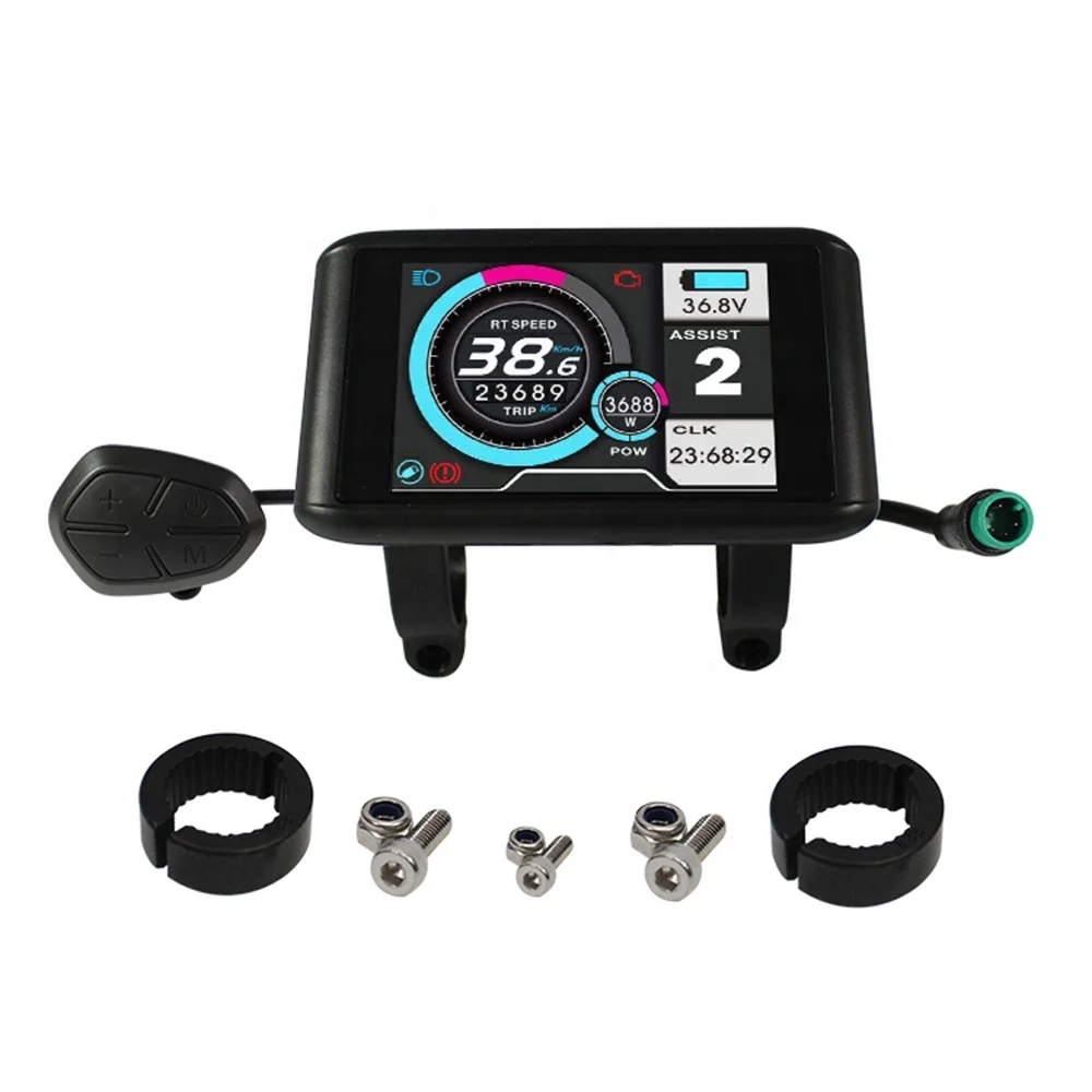 TFT-UKC1 Electric Bike LCD Display Colorful Screen For UART2 Protocol Compatibel Met 24v
